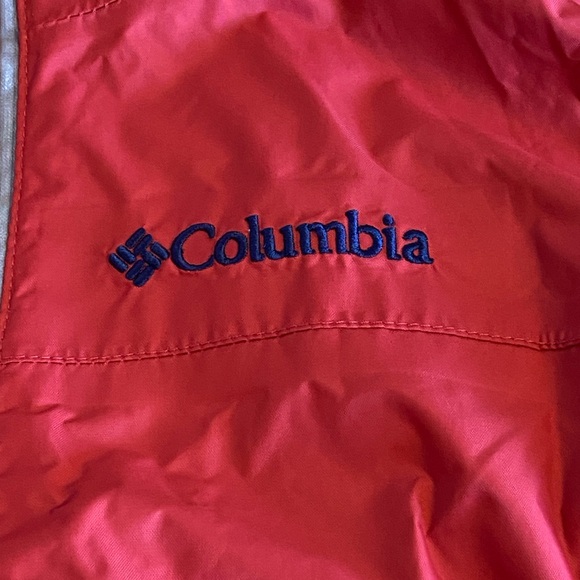 Columbia Omni-Tech Orange/Red Color Hooded Kids Jacket Size S - Picture 6 of 10
